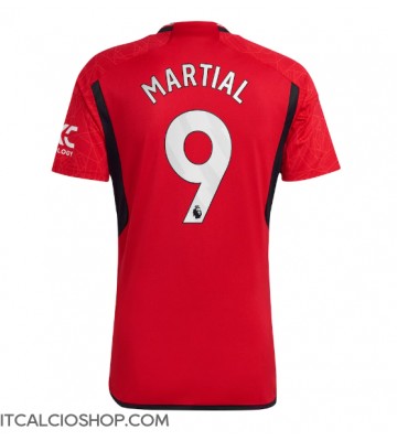 Manchester United Anthony Martial #9 Prima Maglia 2023-24 Manica Corta